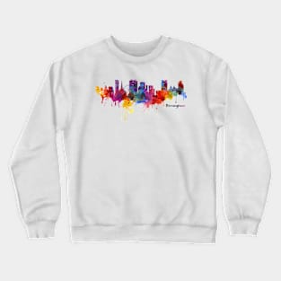 Birmingham Watercolor Skyline Crewneck Sweatshirt